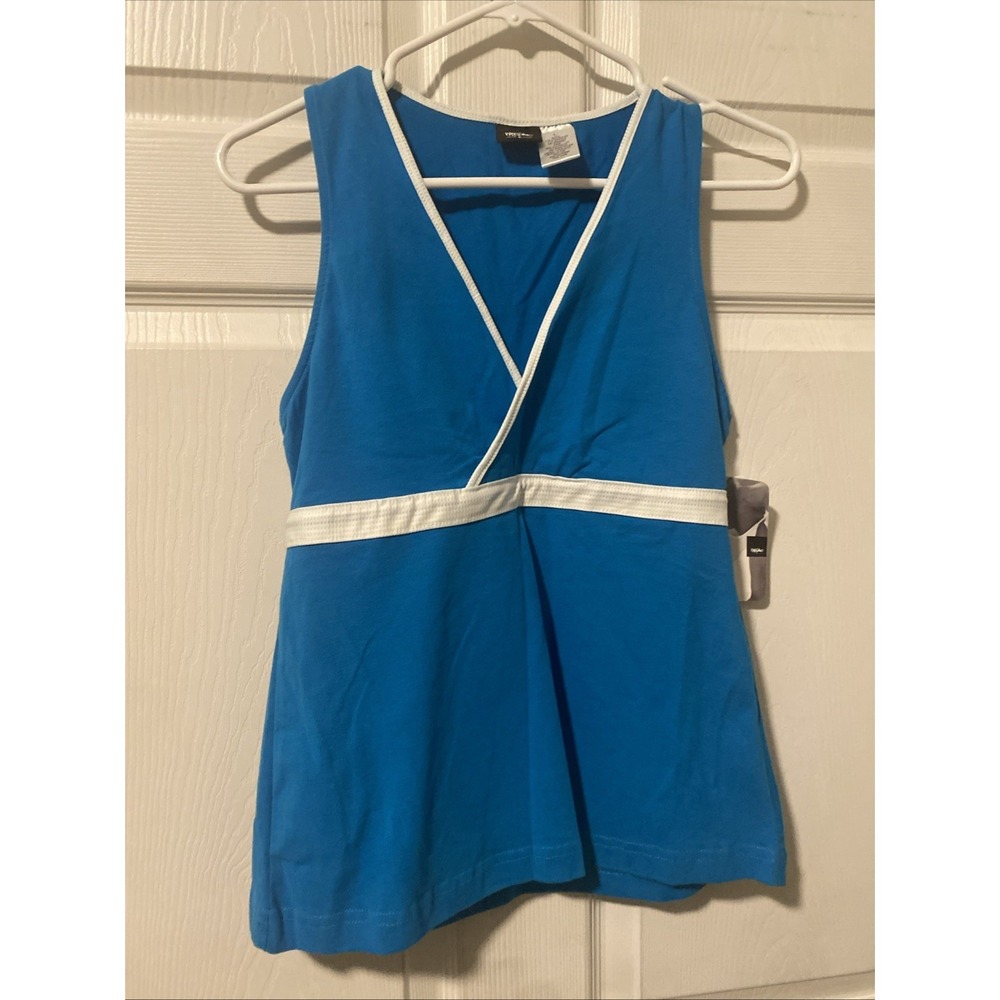 Mossimo Women's Peacock  Racerback Athletic Workout Sportswear Top Tank - Sz L